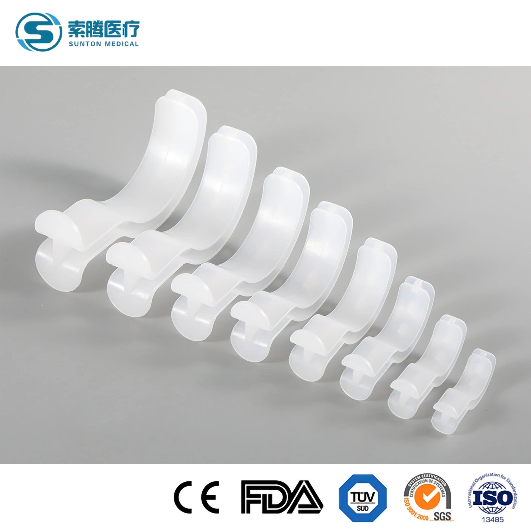 Sunton China Good Price Adult Pediatric Infant Size Antibacterial Soft Transparent PVC Oropharyngeal Airway Manufacturers