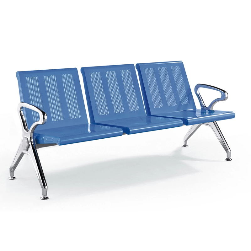 Airport Church School Hospital Station Auditorium Office Public Metal Furniture Steel Waiting Bench Outdoor Chair