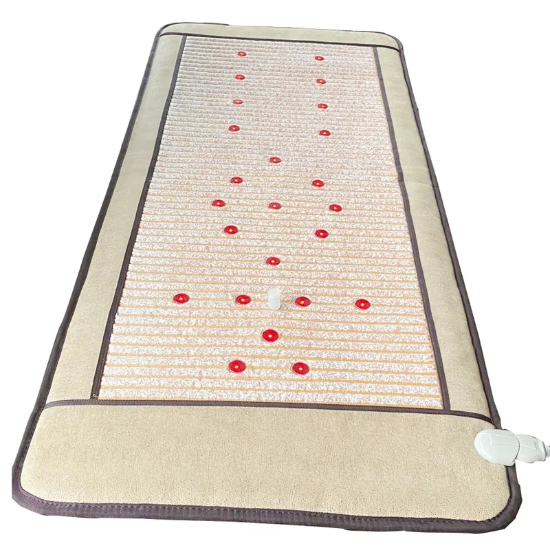 Jade Tourmaline Stone Ceratonic Thermal Mat Far Infrared Heating Mattress Mat