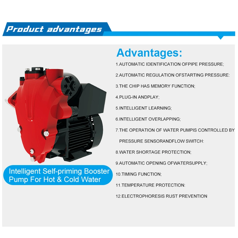 0.7HP 480W Horizontal Centrifugal Booster Pumps Drinking Water with High Flow Rates