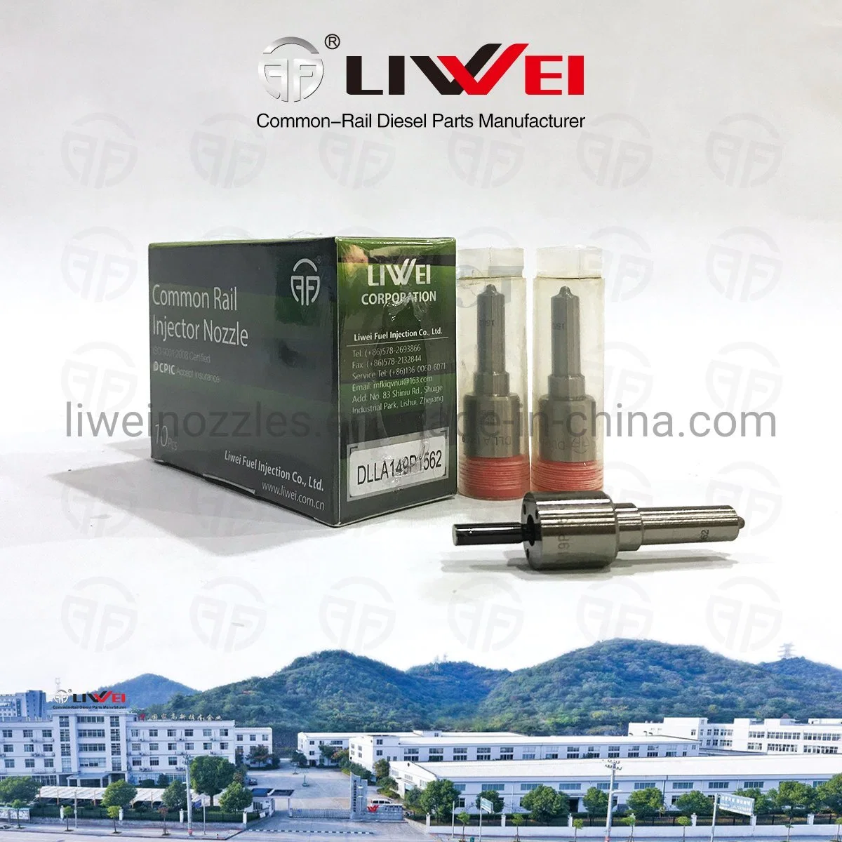 Liwei Brand Diesel Fuel Spraying Systems Nozzle Dlla 149p 1562 Dlla 149p1562 for Comm 0 445 120 063/340