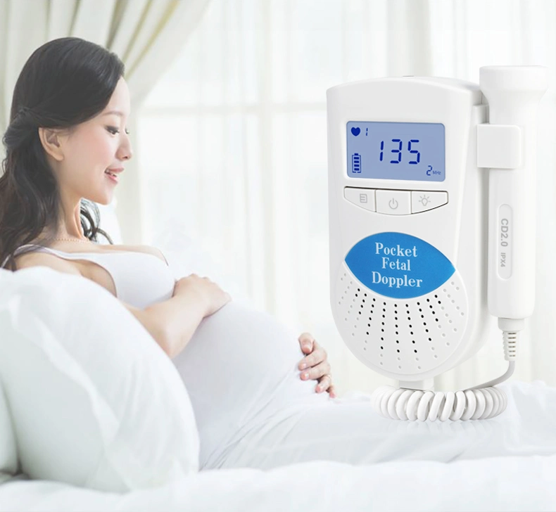 Fabricación de gracia médico Precio Doppler Fetal Normal Recargable embarazada Baby Monitor de pulso