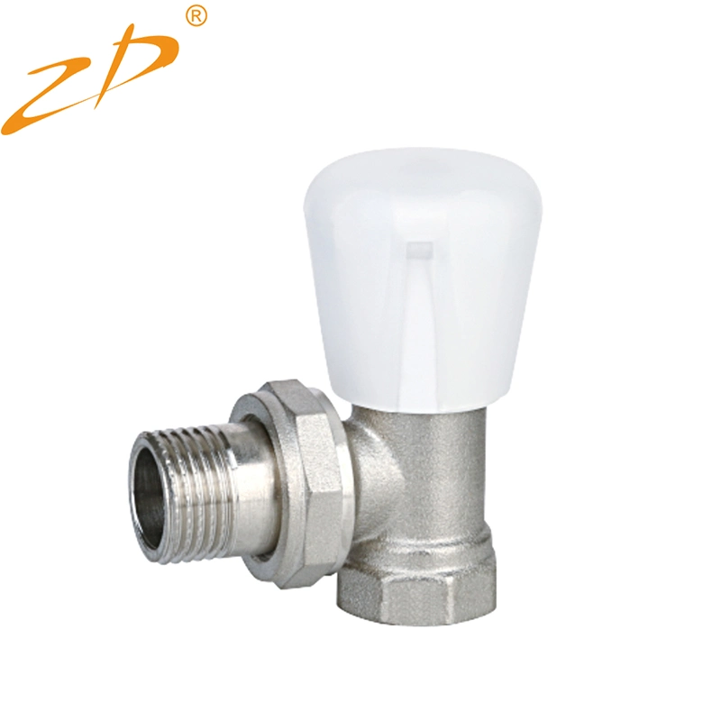 90 Degree Brass Temperature Control Head Thermostatic Radiator Valve for Floor Heating System