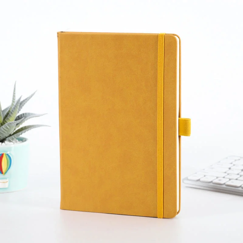 Office Supplies Branded Corporate Items Lined Journal Custom A5 PU Leather Hard Cover Notebook