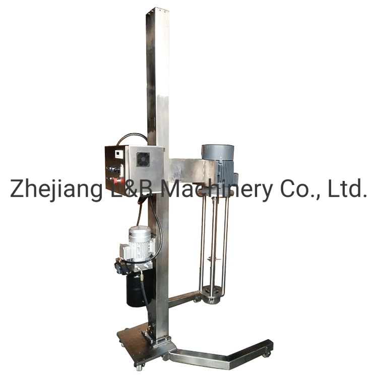 Price of Steel Homogenizer Industrial Emulsifying 3000rpm High Shear Mixer with Hydraulic Lifting