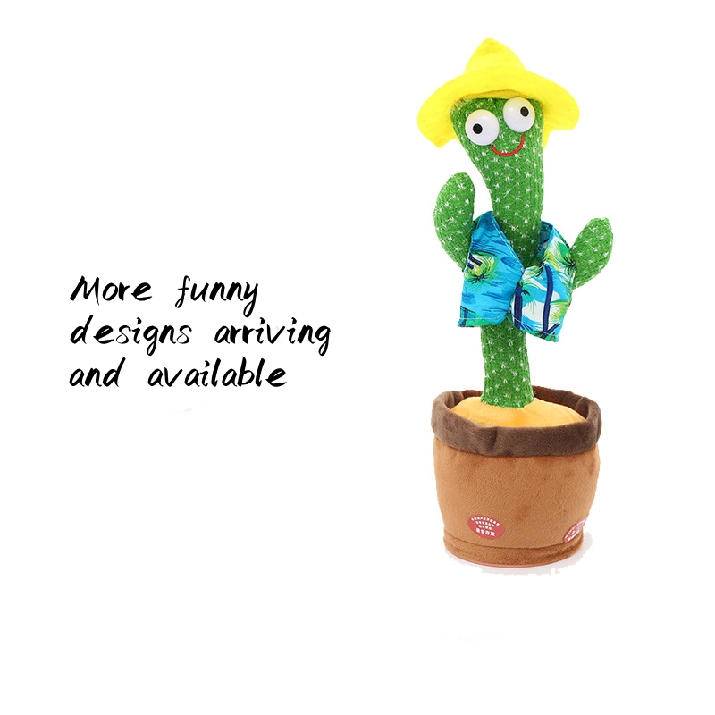 Dancing Cactus Singing Music Baby Plush Toy Electric Doll