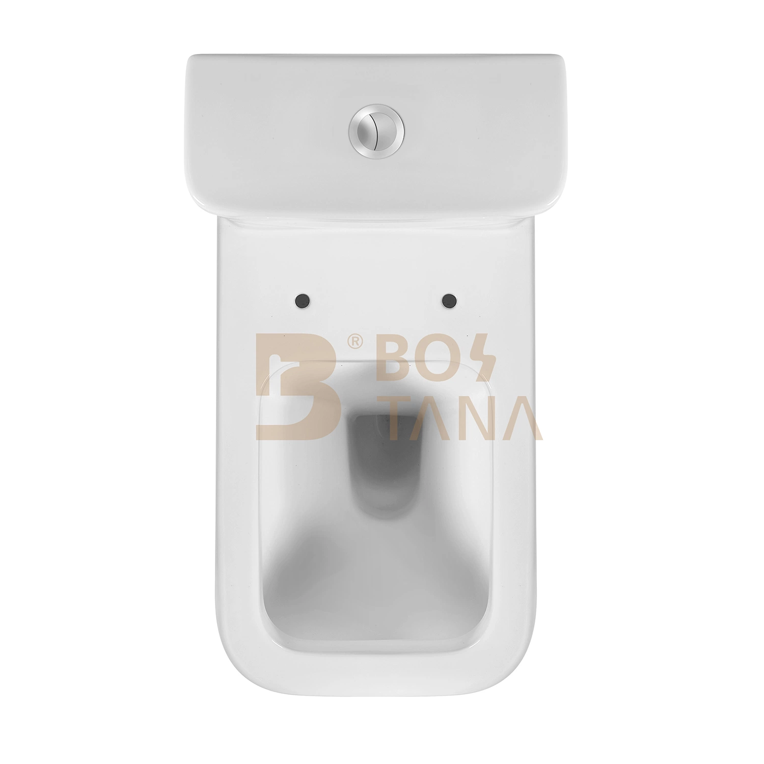 Sanitary Ware Square Design Two-Piece Toilet Middle East Market Ceramic