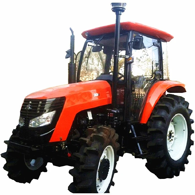 Moteur diesel certificat CE 90HP tracteur agricole 4 roues motrices