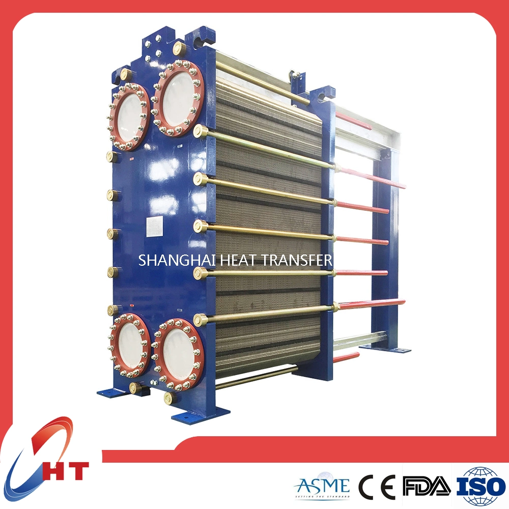 Industrial Plate Heat Exchanger Oil Water Cooled Condenser for Swimming Pool