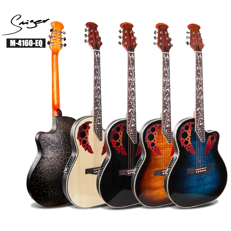 M-4160-EQ Smiger Brand Chinese Factory Ovation Guitar&Acoustic Electric Guitar&Electric Guitar