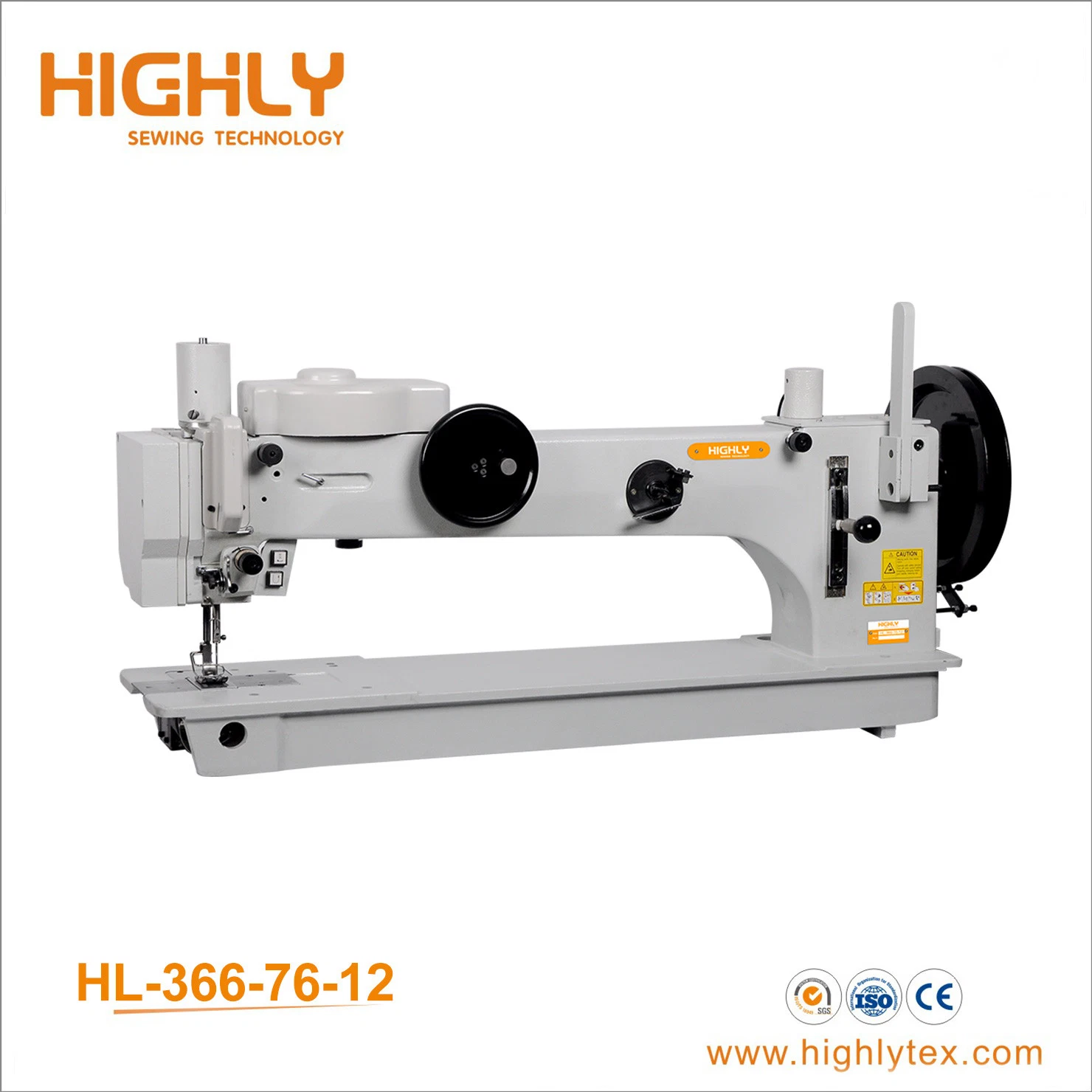 Hl-366-76-12 Long Arm Heavy Duty Zigzag Sewing Machine