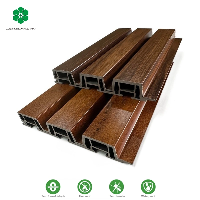 Wholesale/Supplier Co-Extrusion PVC WPC Panel WPC Cladding Decking /WPC Wall Panel Louver