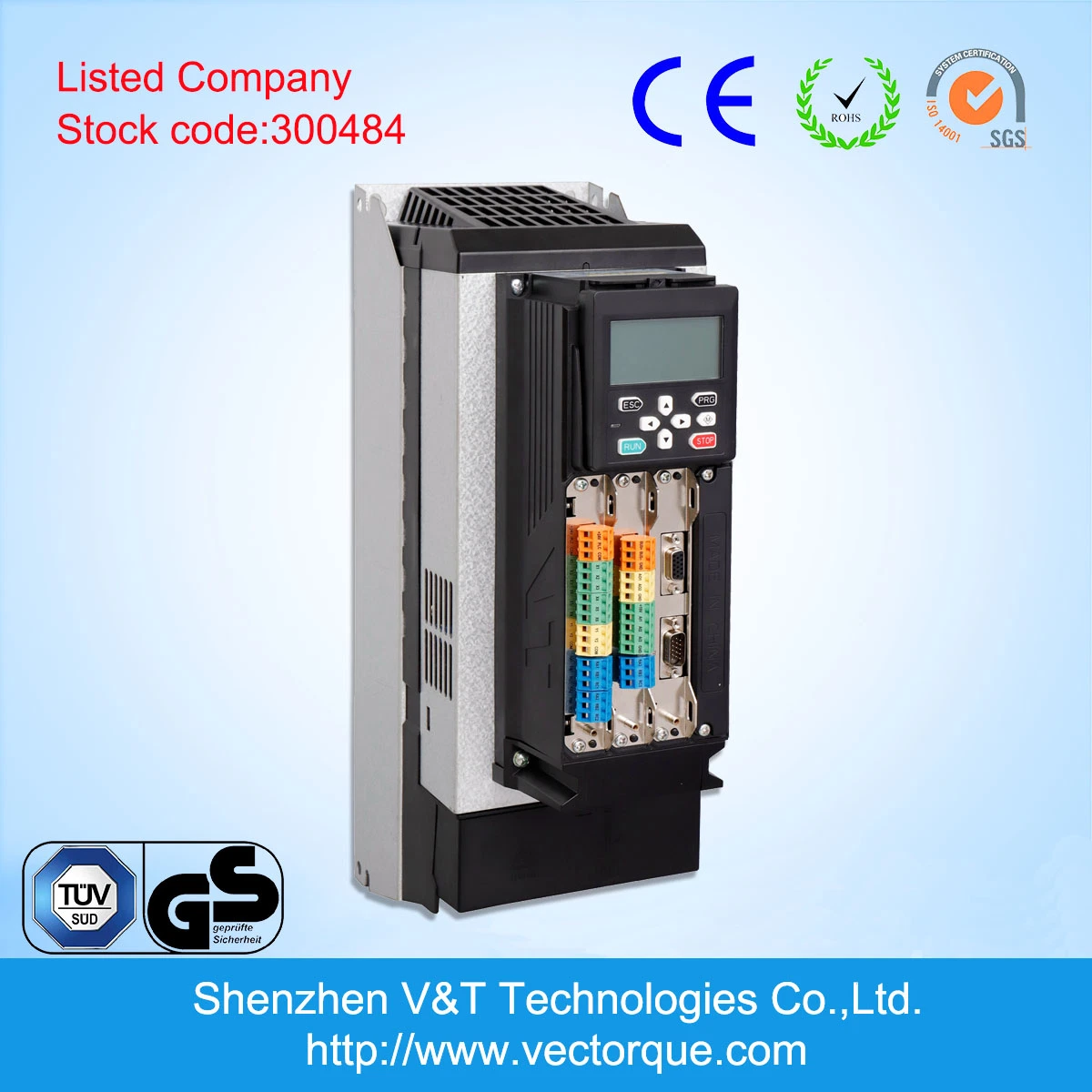 Vts100 45kw V/F Vector Torque Control with Encoder Feedback AC Drive