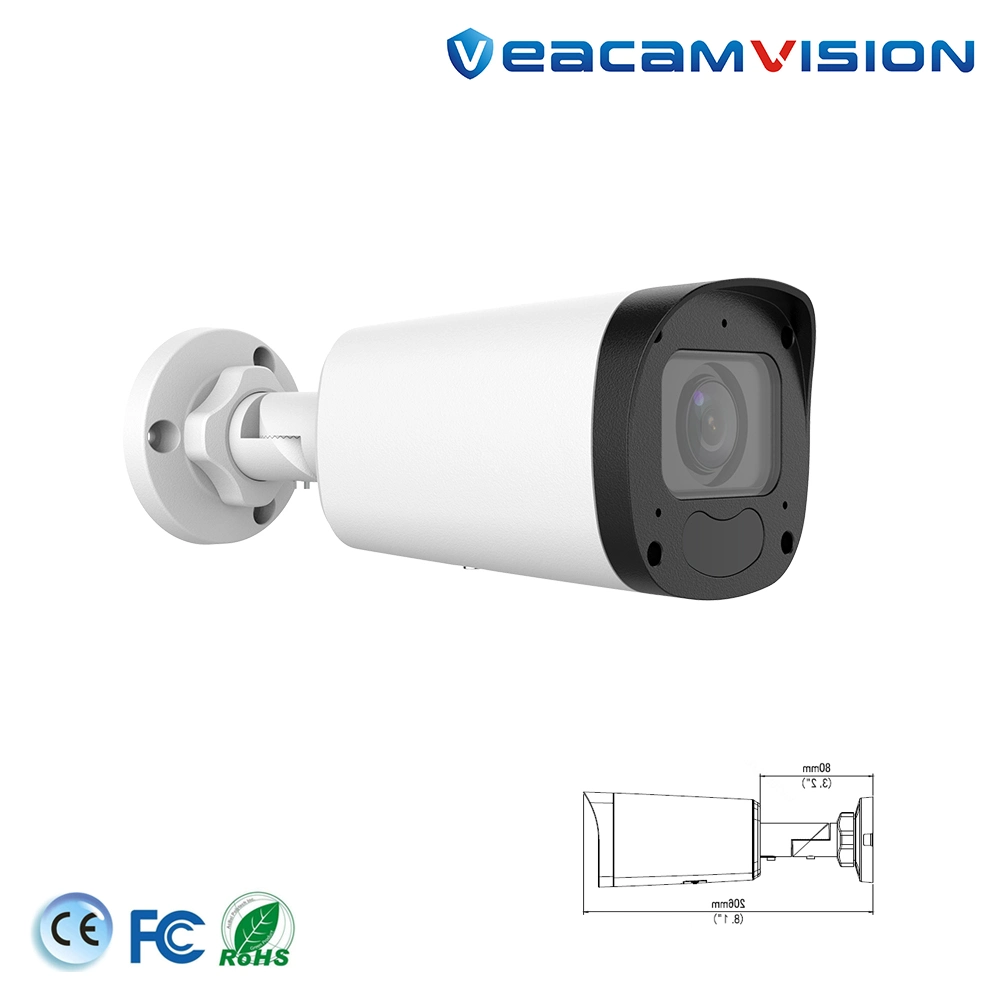 120db Cámaras CCTV de videovigilancia en red HD WDR Proveedores Bullet Smart Cámara de vídeo móvil con alarma Poe Seguridad Cámara para el hogar