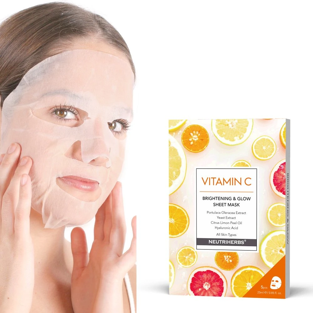 Hot Sale Skin Care Product Brightening Whitening Vitamin C Silk Sheet Mask for Face