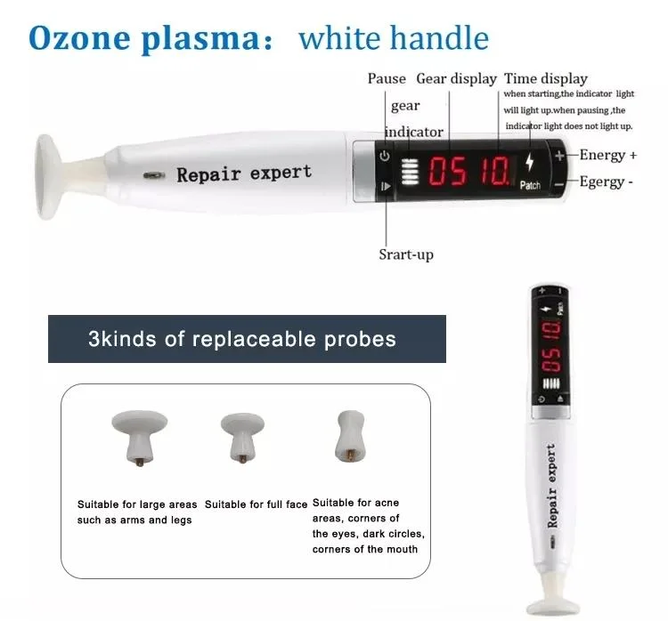 El ozono Facial Acné tratamiento de belleza pluma Plasma dispositivo nuevo Estilo 2 en 1 de Ozono de Plasma de la máquina para el acné Tratamiento