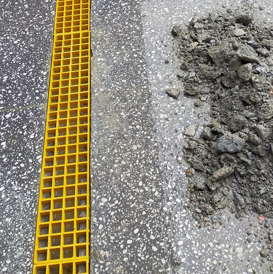 Maßgeschneiderte Größe Fiberglas Graben Drain Gitter Abdeckung