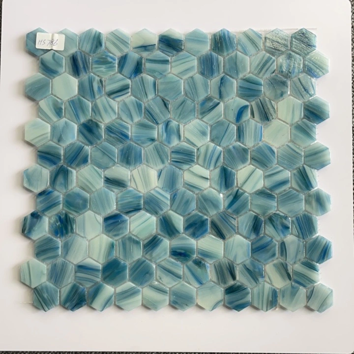 Foshan New Home Decoration Building Material Glossy Crystal Glass Mosaic