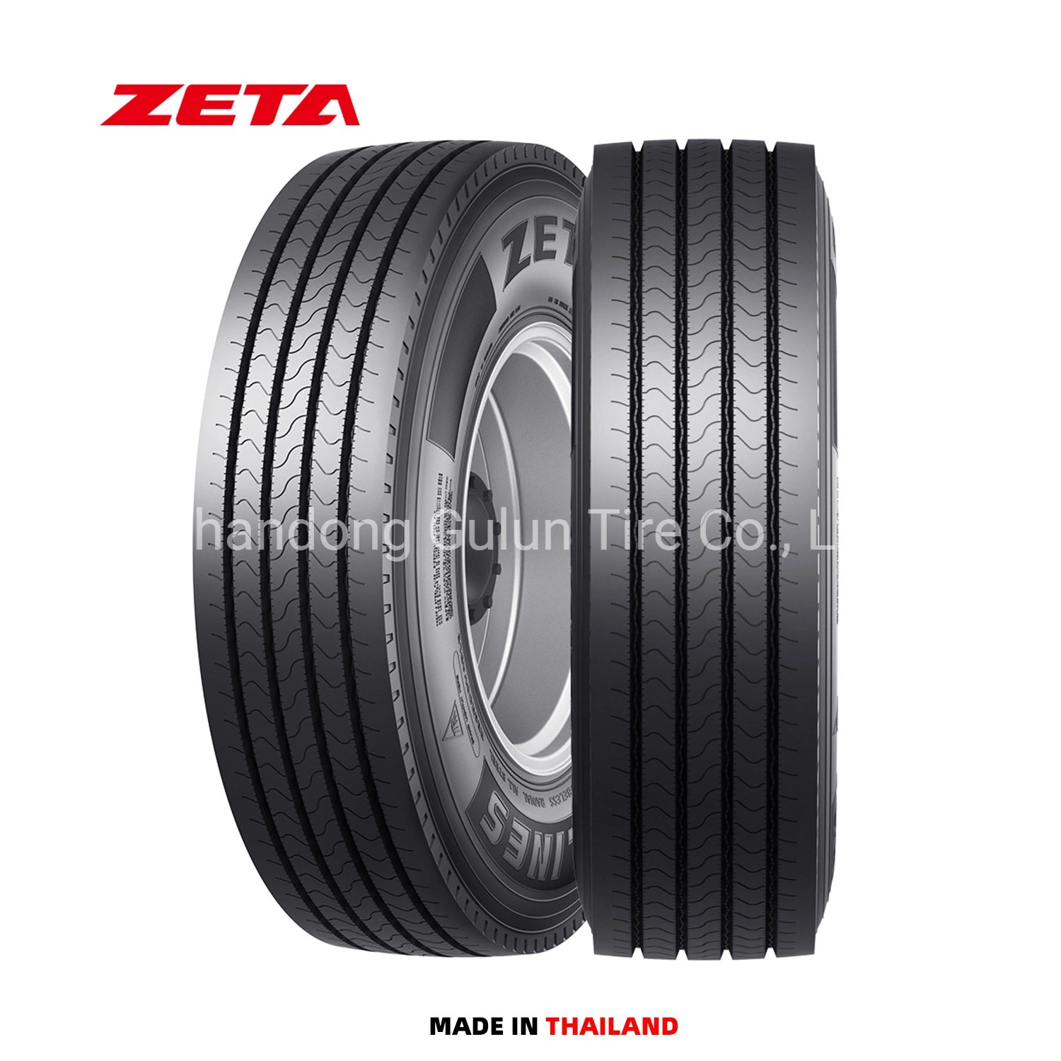 Zeta Brand Thailand Truck Tires Factory 295 80r22.5 315 70r55.5 315 80r22.5 385 65r22.5 7 ans de garantie qualité 250000 kilométrage APPROUVÉ PAR DOT ECE GCC Saso