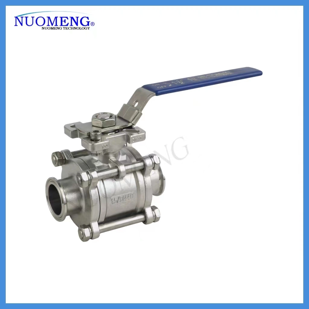 Sanitary Stainless Steel SS304/SS316L Hygienic Non-Retention 3PCS Ball Valve &Globe Valve