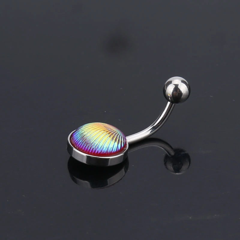 Anti Allergy Round Color Stainless Steel Belly Button Rings