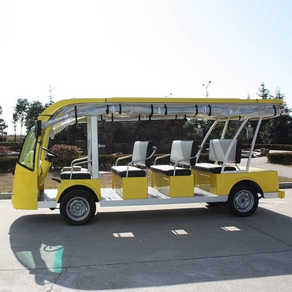 Low Speed Four Wheels 11 Seats City Tour Vehicle Electric Classic Sightseeing Bus (DN-11)