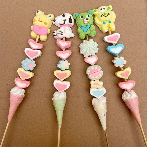 Comida de Snack personalizada Cartoon Marshmallow em forma de animal