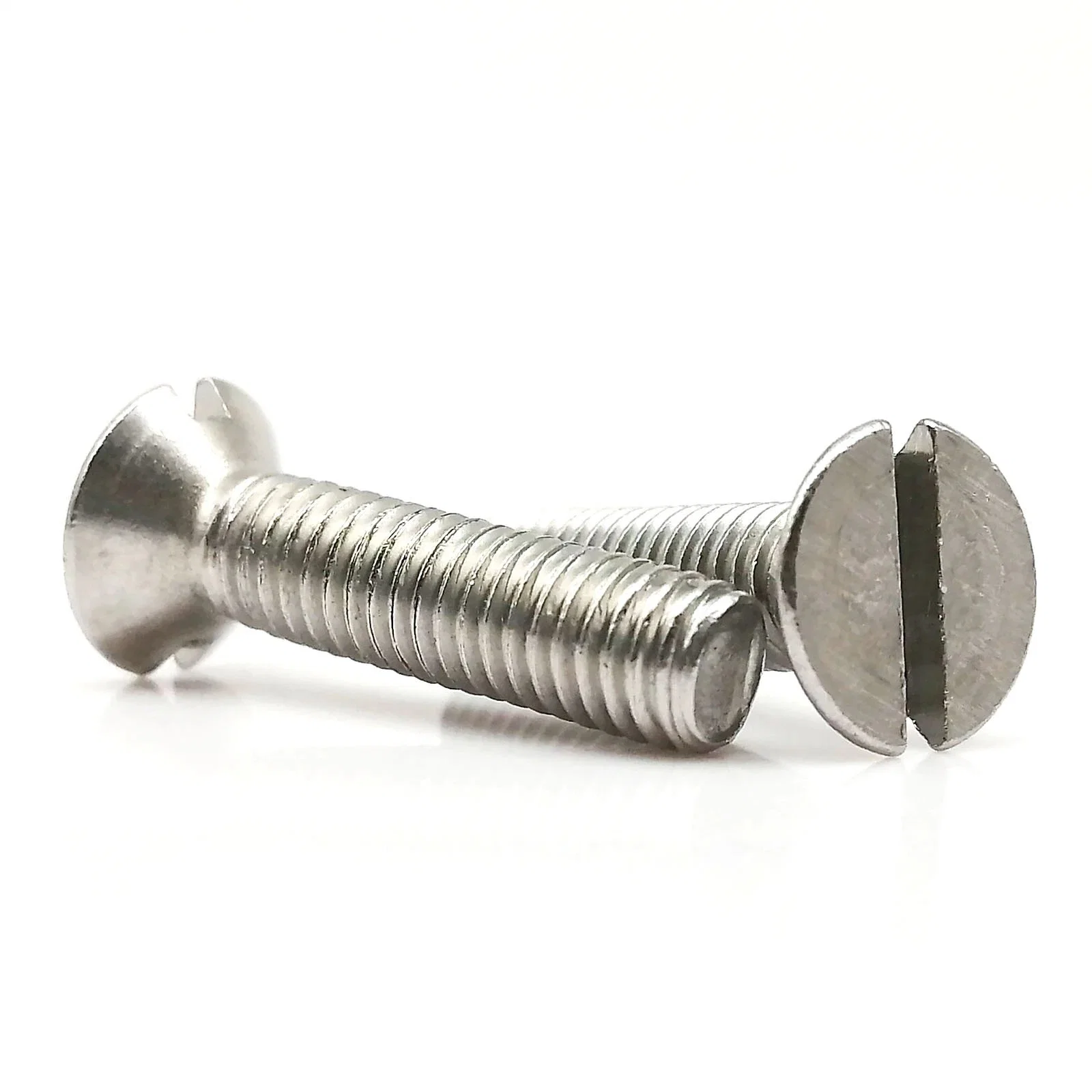 Stainless Steel Metric Threaded Slotted Screw Flat Countersunk Head Machine Screw Bolt