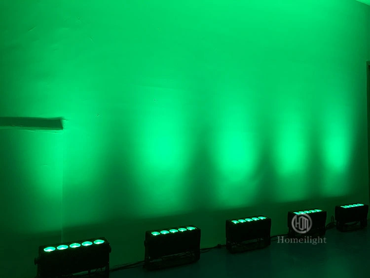 La luz de la pared exterior IP65 5X20W RGB 3 en 1 LED bañador de pared Bar para el evento de boda Espectáculo