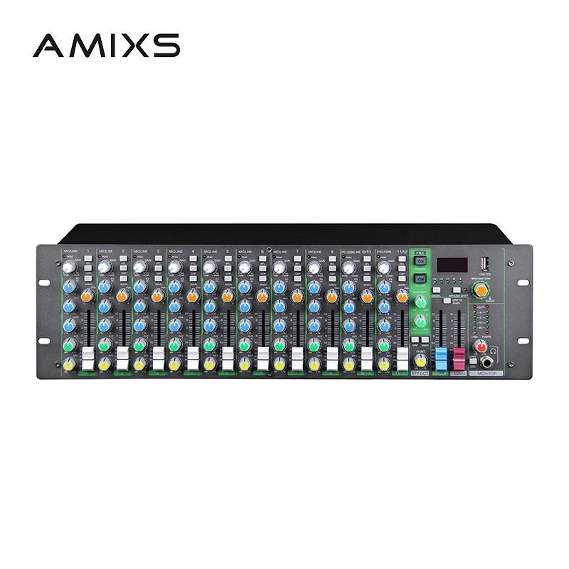 Rack 12 canaux de mixage audio