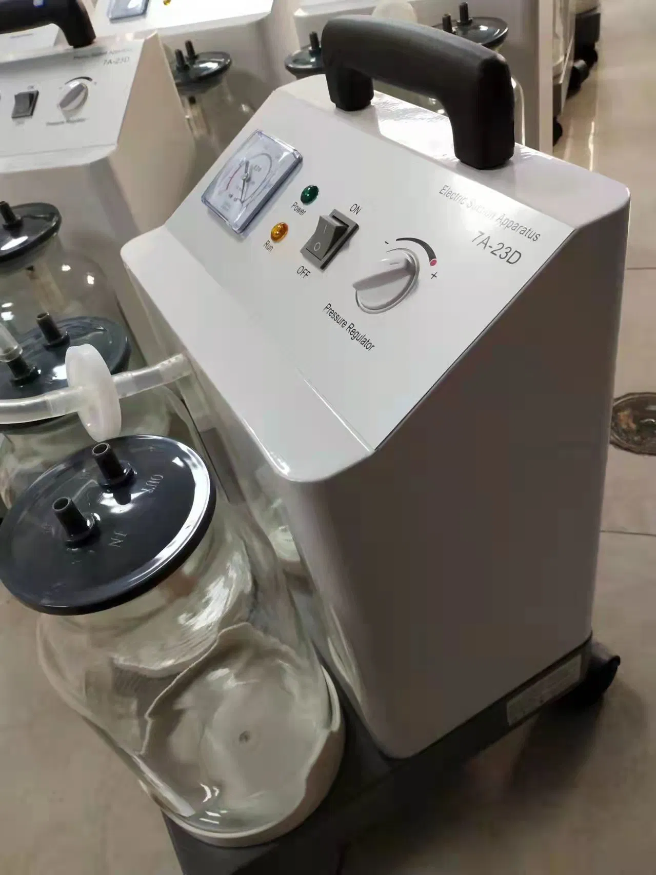 Two Bottles Electric Suction Unit Machine Hospital Use Device