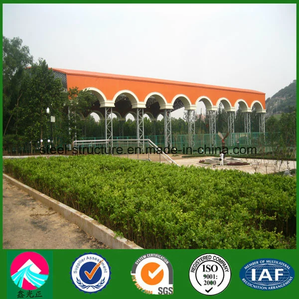 Prefabricated Steel Structure Stadium Bleachers with Indoor Soccer Field