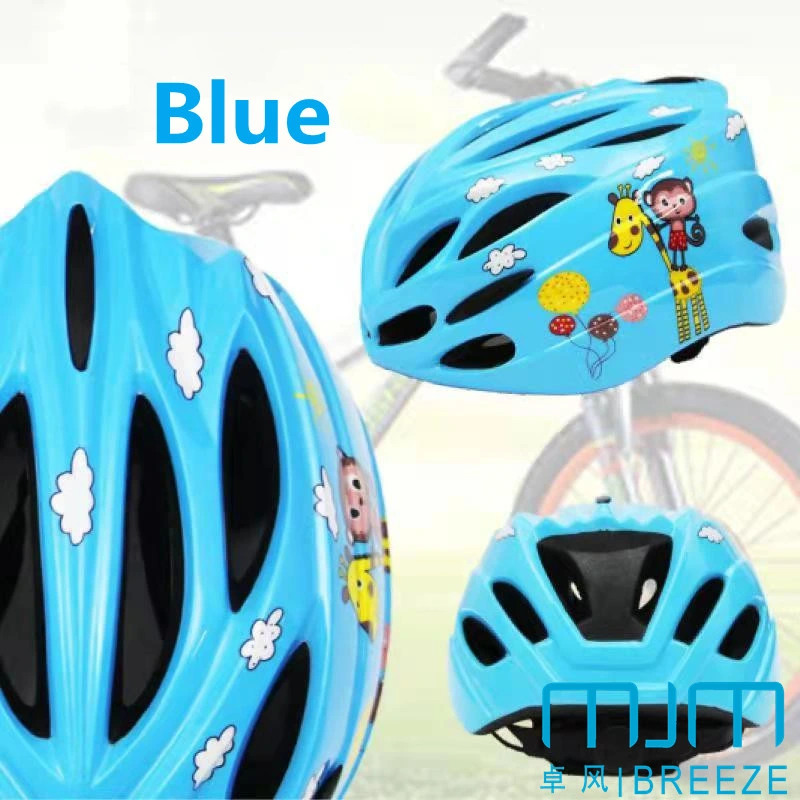 Casco de seguridad de PC de alta densidad de cascos de ciclismo infantil de dibujos animados