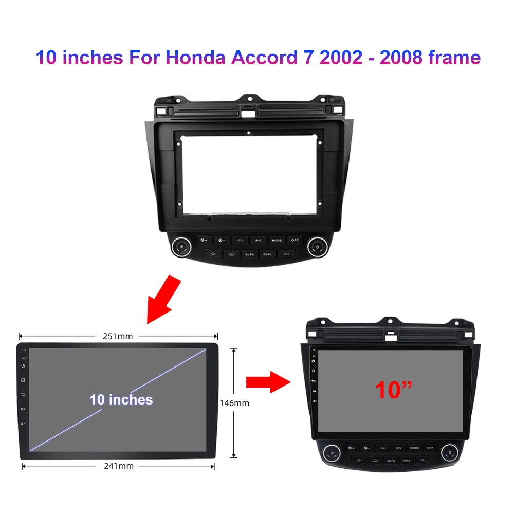 Jmance para Honda Accord 7 2002 - 2008 Radio de coche reproductor de vídeo multimedia de audio estéreo de navegación GPS Android 10 Lnch