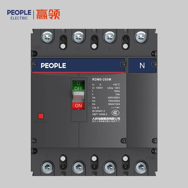 People Rdm5 10-1250A 400/690V 2p/3p/4p AC Mouded Case Circuit Breaker DC Low Voltage MCCB