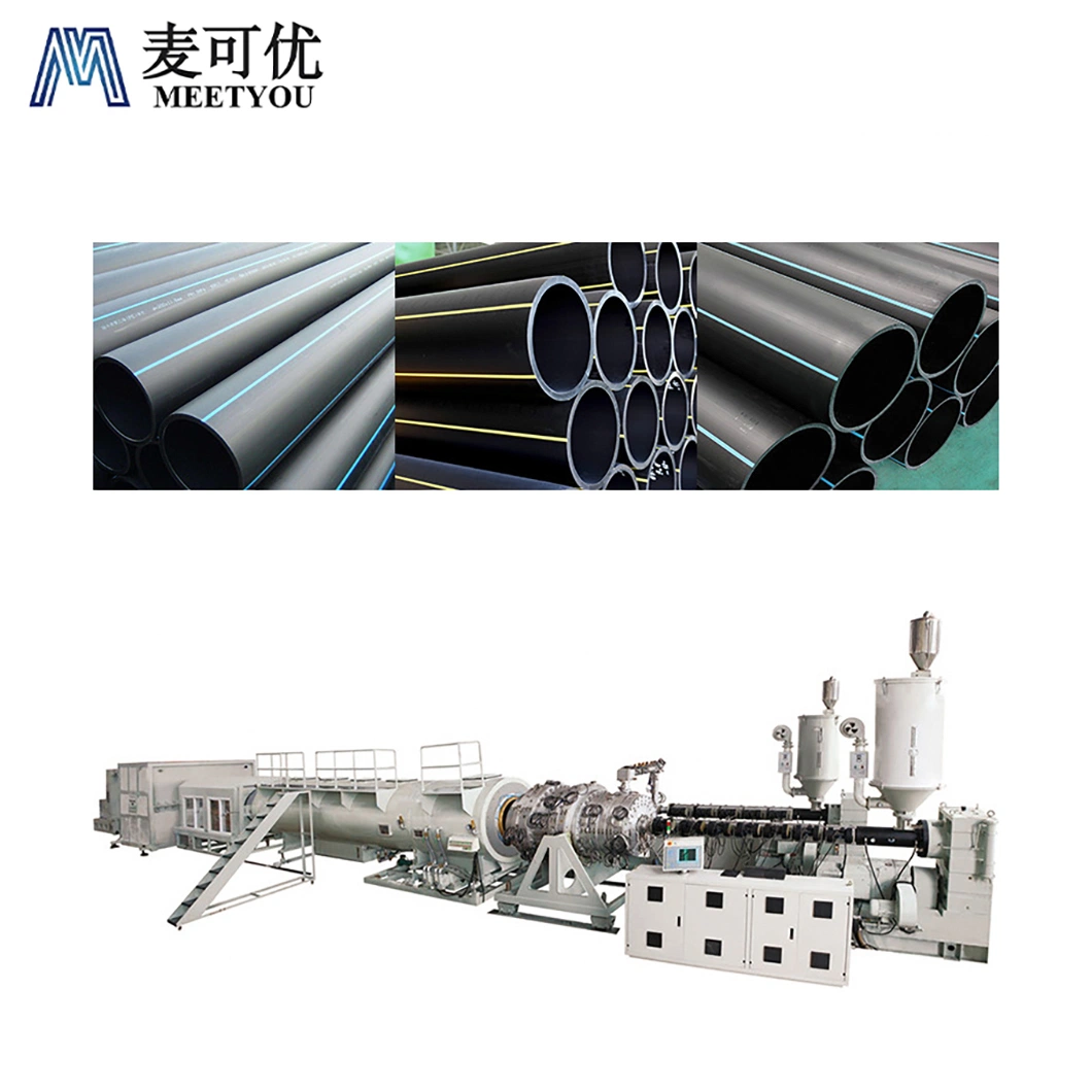 Meetyou Machinery Plastic Pipe Making Machine for Sale Wholesale/Supplier PE Plastic Production Line Suppliers China PE Water and Gas Pipe Supply Production Line