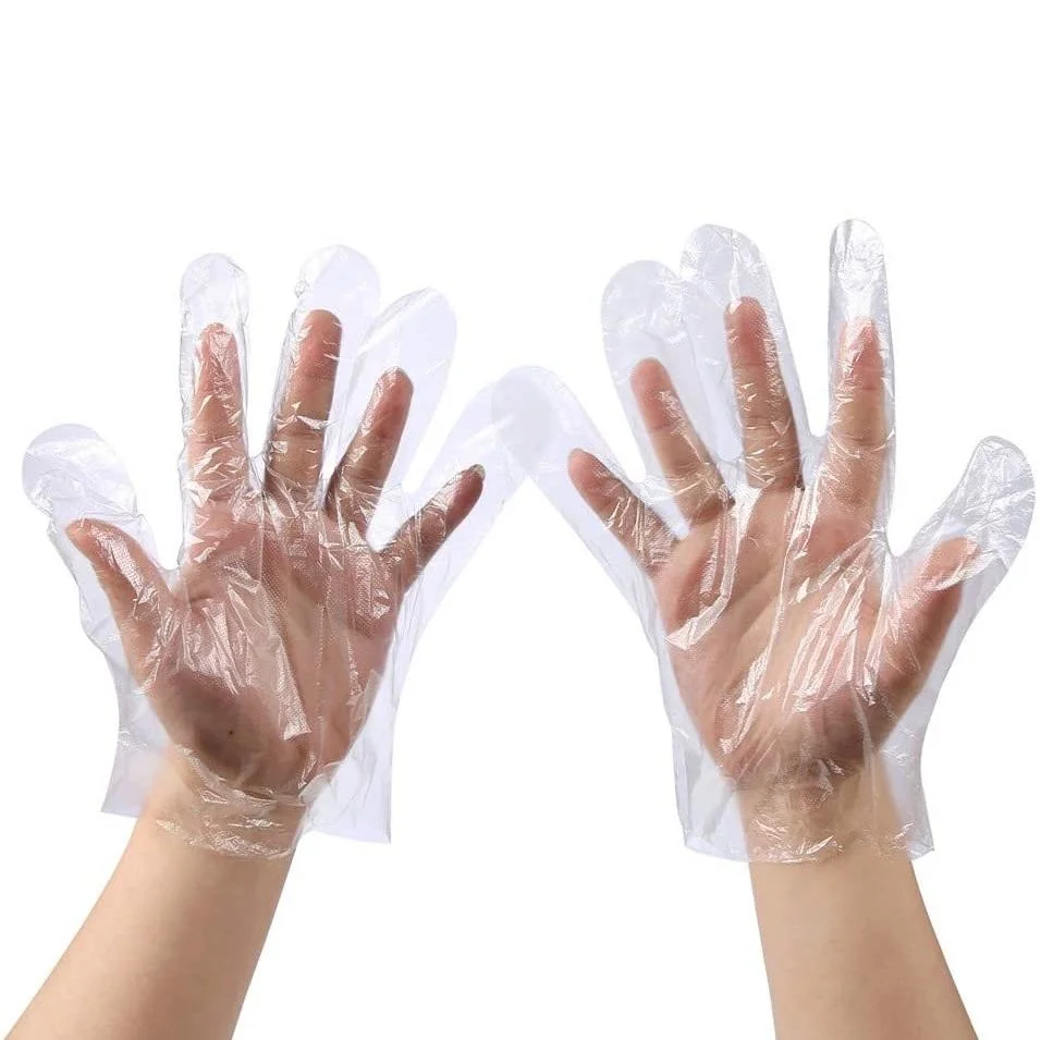 Gants jetables en PE gants en plastique antistatique pour le nettoyage de la cuisine Accessoires de cuisine