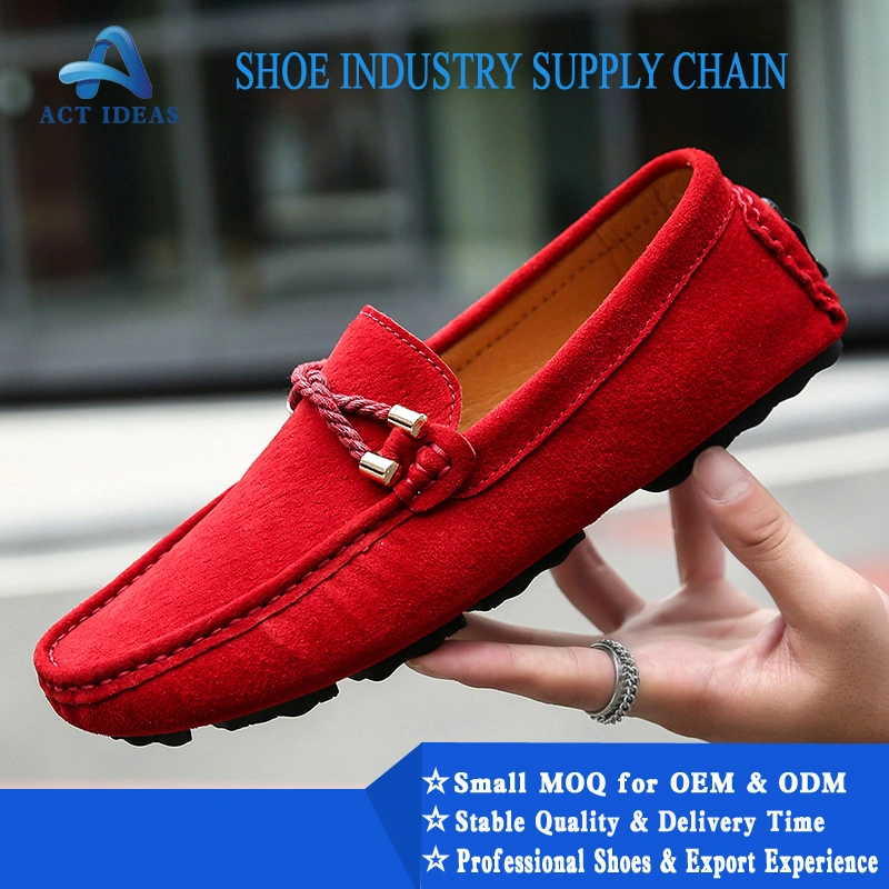 Handmade Stitching Soft Bottom Leather Comfortable Men's Driving Casual Shoes