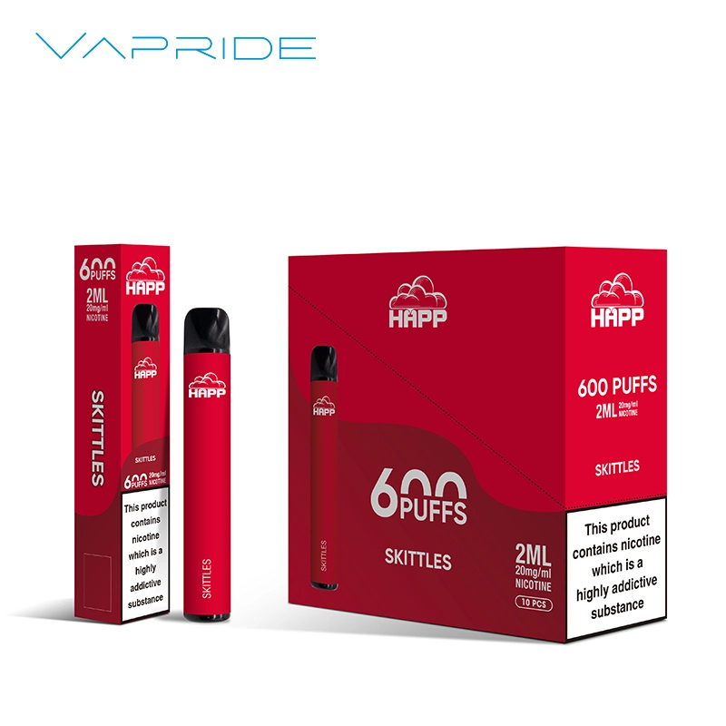 Wholesale/Supplier E Cigarette Disposable/Chargeable Vape Pen Drip Tip 600 Puffs Vape Pod Puff