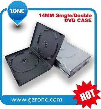 7mm/14mm Black Single/Double CD DVD Case