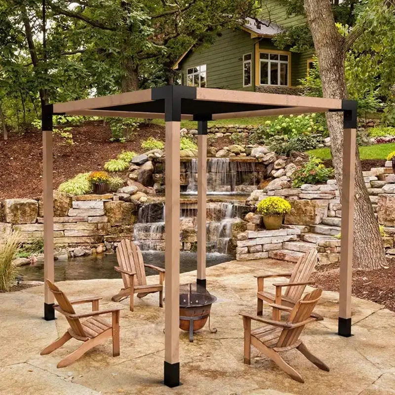 Support d'extension à 3 voies pour supports de Pergola en aluminium ODM personnalisés