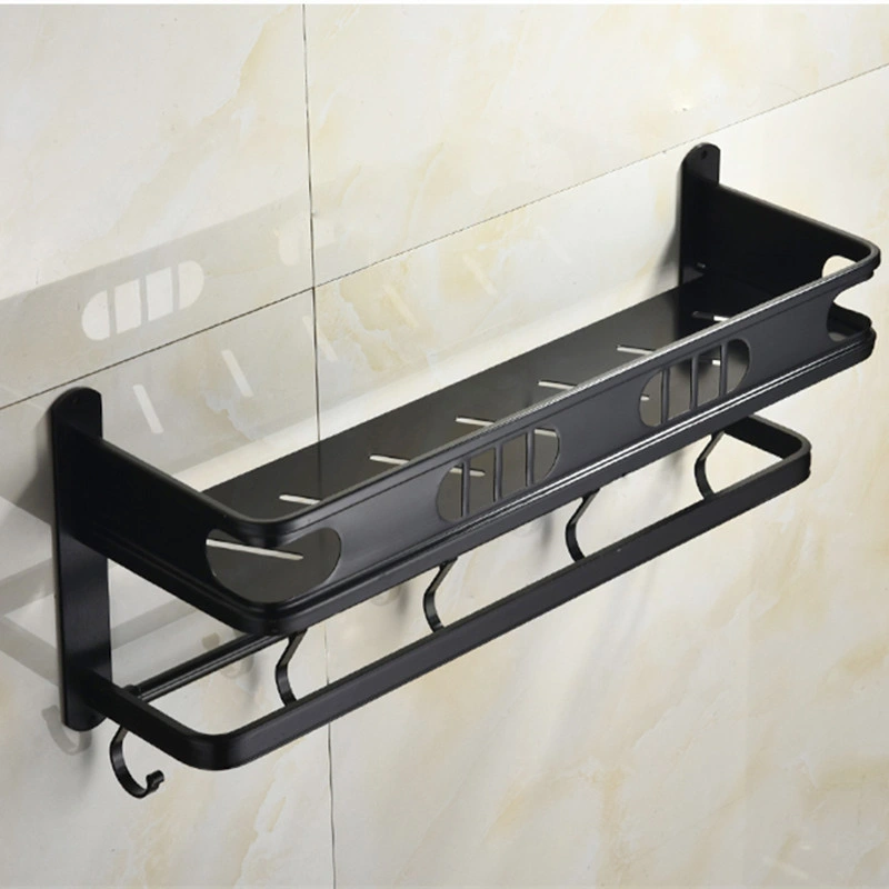 Accesorios de Baño Juego de Ducha Acero inoxidable Doble estante toallero Rack