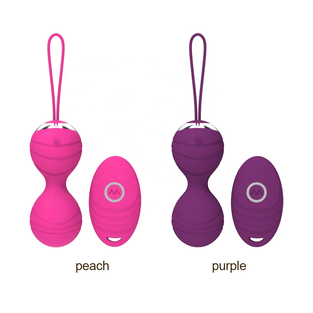 Fábrica 10 velocidades Control remoto inalámbrico recargable USB Sexo vibrando amor Huevo vibrador mujer productos para adultos