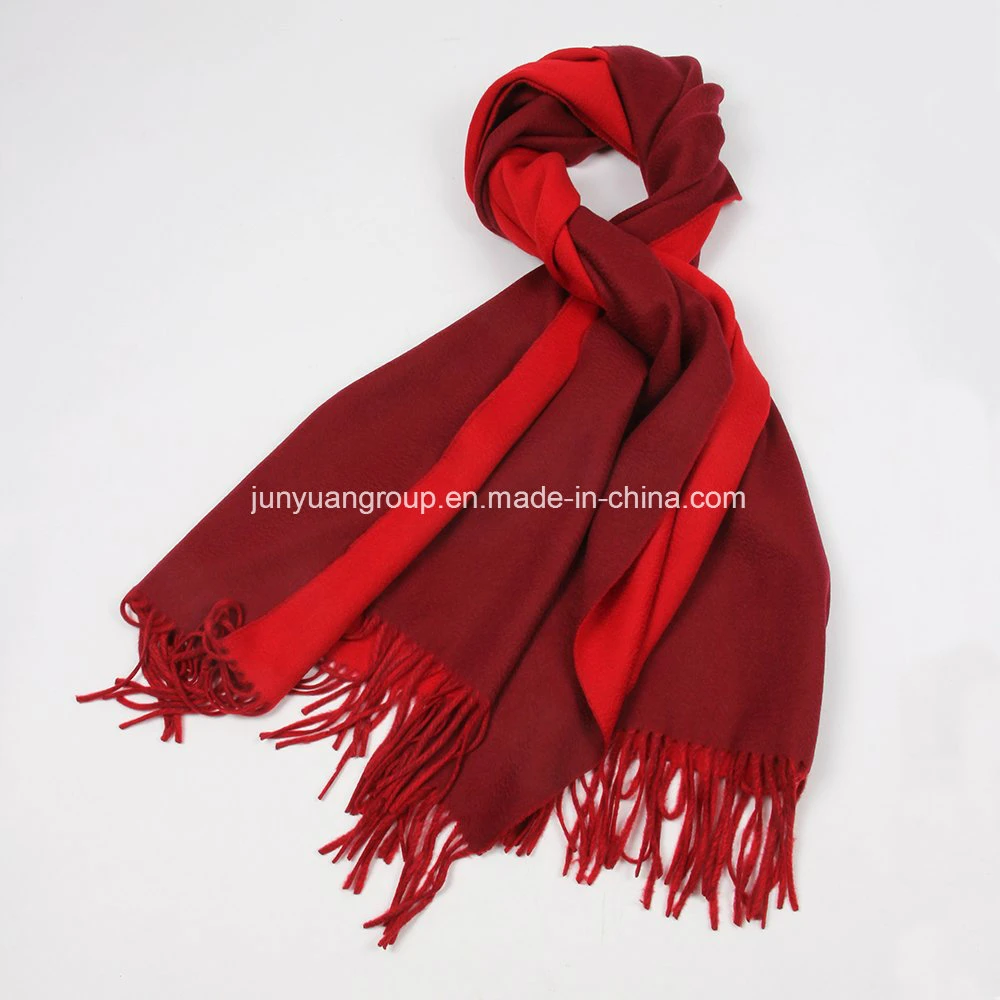 OEM Quality 100% Cashmere Double-Side Tie-Die Brushed Woven Shawl Scarf