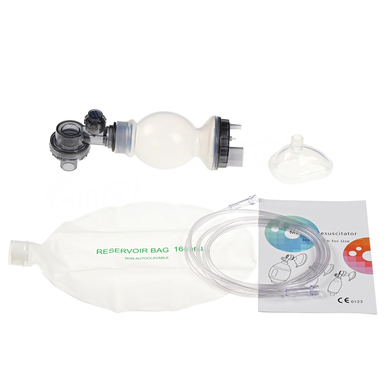 Insufflateur d'oxygène en silicone autoclavable manuel pour sac Ambu