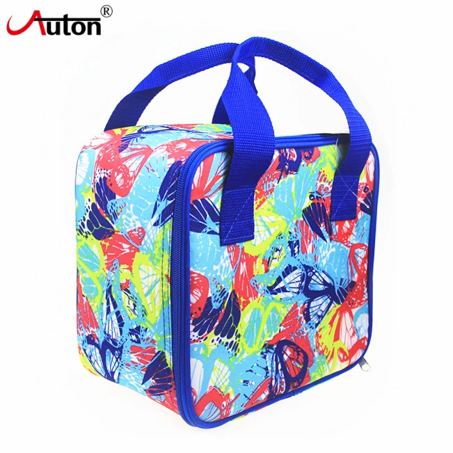 2022 Funky Design Colorful Travel School Cooler Lunch Bag with Handle Fashion Kids Lunch Picnic Cooler Bag Unisex Factory Custom OEM