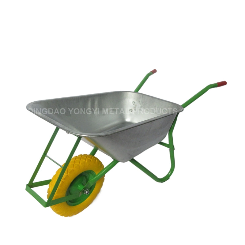 Precio de fábrica Venta Custom 6CF Herramientas de Jardín de concreto con Wheelbarrow Con bandejas de metal