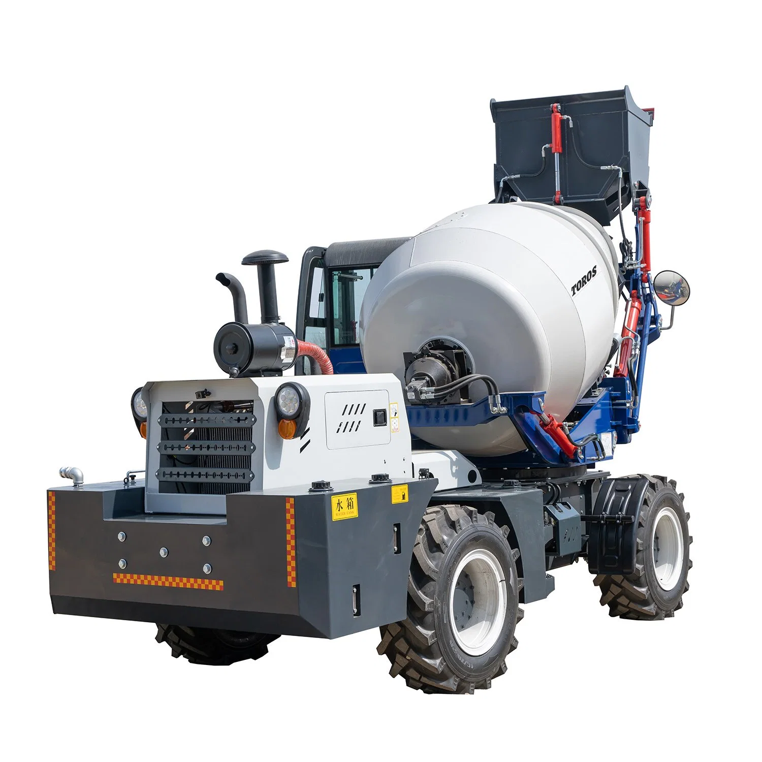 1m3 Self Loading 1 Cubic Meters 1000 Litre Concrete Cement Mixer Machines Price with Lift for Sale