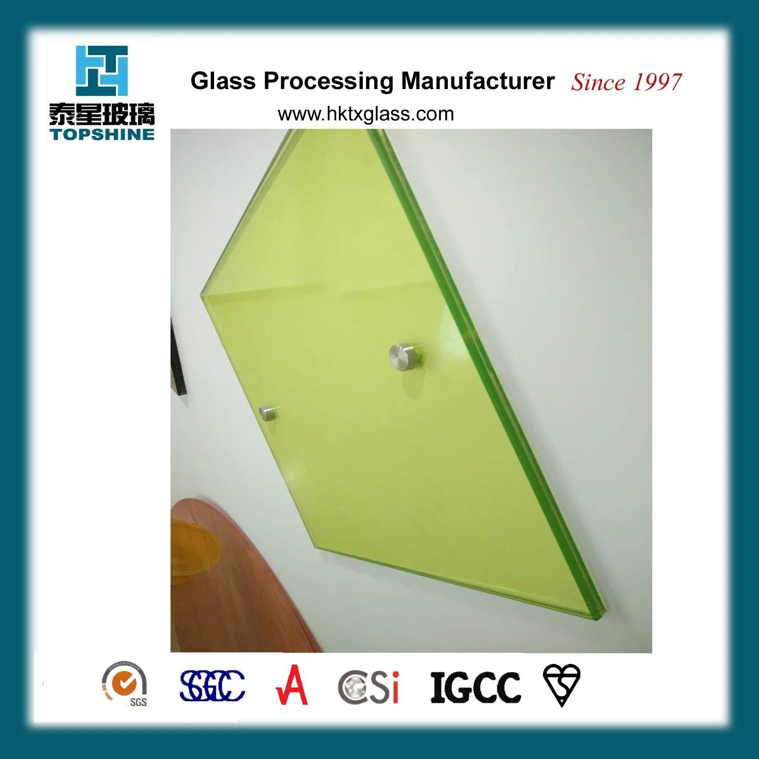 Wholesales Colorful Safety Tempered Laminated Glass for Commercial Building