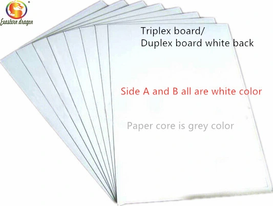 230g Gray Shading White Paper/high stiffness duplex board